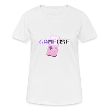 Retro gaming gamer - Women's Breathable T-Shirt - white - Front - AI Model Female 172 dark (172cm)