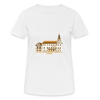 Pirna Town Hall Elbe Saxon Switzerland Saxony - Women's Breathable T-Shirt - white - Front - AI Model Female 172 dark (172cm)