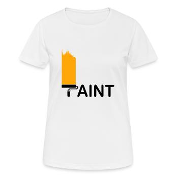 Paint - Frauen T-Shirt atmungsaktiv - Weiß - Vorne - AI Model Female 172 dark (172cm)