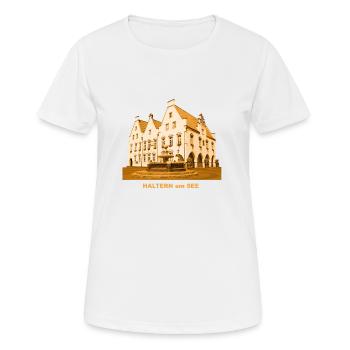 Haltern am See Rathaus - T-shirt respirant Femme - blanc - Devant - AI Model Female 172 dark (172cm)