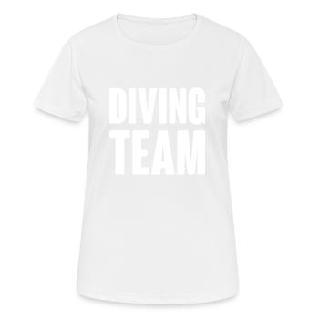 Diving Team - Women's Breathable T-Shirt - white - Front - AI Model Female 172 dark (172cm)
