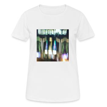 Berlin bei Nacht - Frauen T-Shirt atmungsaktiv - Weiß - Vorne - AI Model Female 172 dark (172cm)