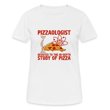 Pizzaologist, To The In-Depth Study Of Pizza 2 - Women's Breathable T-Shirt - white - Front - AI Model Female 172 dark (172cm)