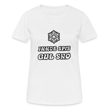 neige jaune - T-shirt respirant Femme - blanc - Devant - AI Model Female 172 dark (172cm)