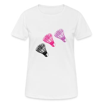 federball - Frauen T-Shirt atmungsaktiv - Weiß - Vorne - AI Model Female 172 dark (172cm)