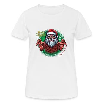 Happy Christmas - Frauen T-Shirt atmungsaktiv - Weiß - Vorne - AI Model Female 172 dark (172cm)