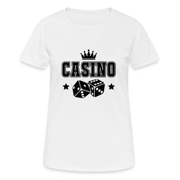 Casino - Women's Breathable T-Shirt - white - Front - AI Model Female 172 dark (172cm)