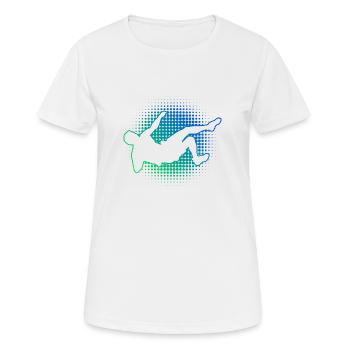 Climber Climbing Klettern Herren Kletterer - Frauen T-Shirt atmungsaktiv - Weiß - Vorne - AI Model Female 172 dark (172cm)
