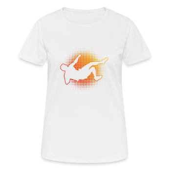 Women's Climbing Bouldering Bouldering Climbing - Women's Breathable T-Shirt - white - Front - AI Model Female 172 dark (172cm)