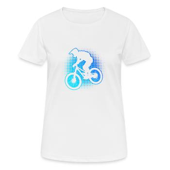 Vélo de montagne femme homme Vélo de montagne Cyclisme - T-shirt respirant Femme - blanc - Devant - AI Model Female 172 dark (172cm)