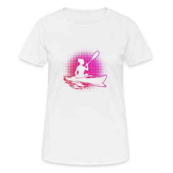 Kayak Femme Canoë Kayak Kayak Hommes - T-shirt respirant Femme - blanc - Devant - AI Model Female 172 dark (172cm)