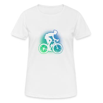 Road Cycling Road Bike Men Road Bike Road Cycling - Women's Breathable T-Shirt - white - Front - AI Model Female 172 dark (172cm)