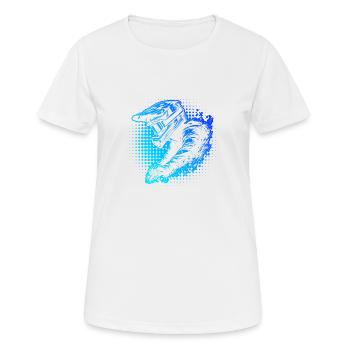 VTT VTT Cyclisme VTT - T-shirt respirant Femme - blanc - Devant - AI Model Female 172 dark (172cm)