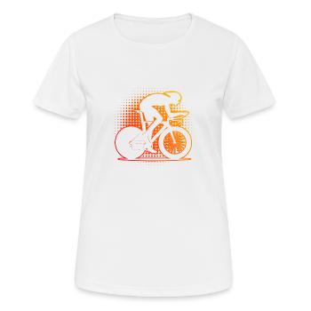 Cyclisme sur route Vélo de route Cyclistes sur route Hommes - T-shirt respirant Femme - blanc - Devant - AI Model Female 172 dark (172cm)