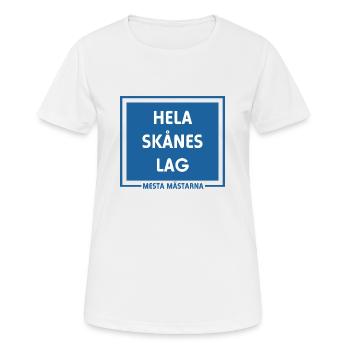 Toute l’équipe de Scanie, principalement championne de Malmö - T-shirt respirant Femme - blanc - Devant - AI Model Female 172 dark (172cm)