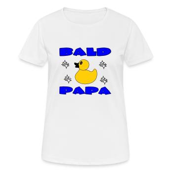 BALD PAPA - Women's Breathable T-Shirt - white - Front - AI Model Female 172 dark (172cm)