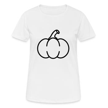 citrouille - T-shirt respirant Femme - blanc - Devant - AI Model Female 172 dark (172cm)