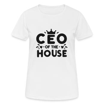 Directeur général de la Maison - T-shirt respirant Femme - blanc - Devant - AI Model Female 172 dark (172cm)