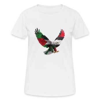 LE POUVOIR DE LA FIERTÉ DE LA LIBERTÉ - T-shirt respirant Femme - blanc - Devant - AI Model Female 172 dark (172cm)
