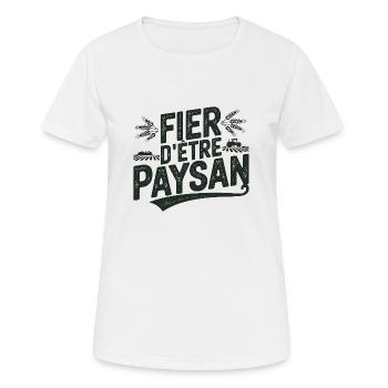 Proud to be a farmer - Women's Breathable T-Shirt - white - Front - AI Model Female 172 dark (172cm)