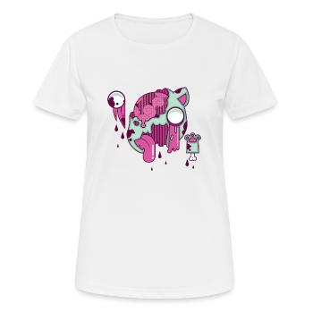 Spencer the cat - Women's Breathable T-Shirt - white - Front - AI Model Female 172 dark (172cm)