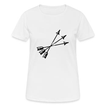 arrows - Women's Breathable T-Shirt - white - Front - AI Model Female 172 dark (172cm)
