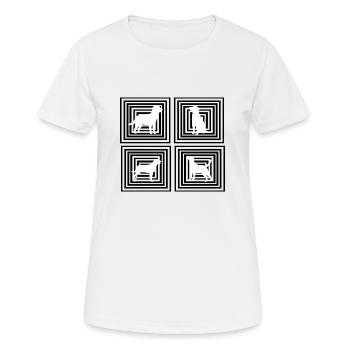 Dog dog - Women's Breathable T-Shirt - white - Front - AI Model Female 172 dark (172cm)