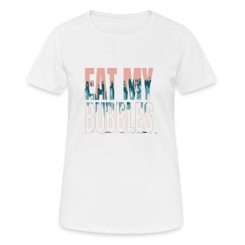 raubkatze streunerkatze bday lustig - Frauen T-Shirt atmungsaktiv - Weiß - Vorne - AI Model Female 172 dark (172cm)
