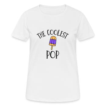 THE COOLEST POP - Women's Breathable T-Shirt - white - Front - AI Model Female 172 dark (172cm)