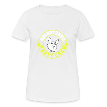 Équipe de fête Golden Sands - T-shirt respirant Femme - blanc - Devant - AI Model Female 172 dark (172cm)