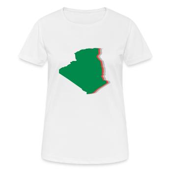 Algerien - Frauen T-Shirt atmungsaktiv - Weiß - Vorne - AI Model Female 172 dark (172cm)