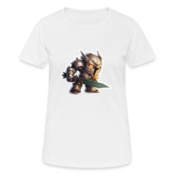 Evil Robot Knight - Women's Breathable T-Shirt - white - Front - AI Model Female 172 dark (172cm)