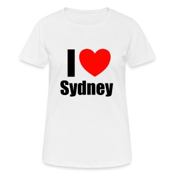 J’adore Sydney - T-shirt respirant Femme - blanc - Devant - AI Model Female 172 dark (172cm)