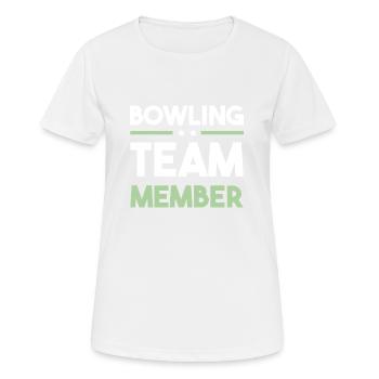 Bowling Team - Women's Breathable T-Shirt - white - Front - AI Model Female 172 dark (172cm)