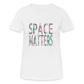 Idée cadeau anniversaire conspiration couleurs - T-shirt respirant Femme - blanc - Devant - AI Model Female 172 dark (172cm)