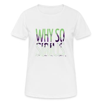 Croire à la conspiration des voyages spatiaux en apesanteur - T-shirt respirant Femme - blanc - Devant - AI Model Female 172 dark (172cm)