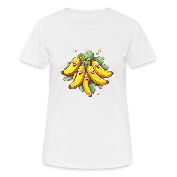 Banana Brothers: A fruity fun - Women's Breathable T-Shirt - white - Front - AI Model Female 172 dark (172cm)