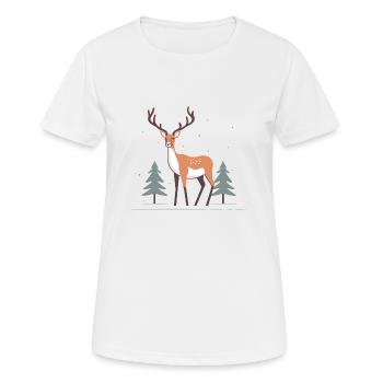 Deer - Women's Breathable T-Shirt - white - Front - AI Model Female 172 dark (172cm)