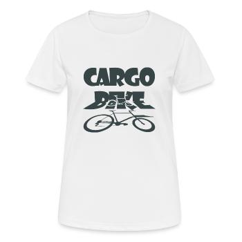 Cargo bike, cargo bike, cargo bike - Women's Breathable T-Shirt - white - Front - AI Model Female 172 dark (172cm)