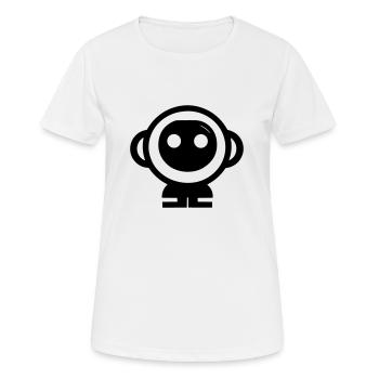 Kleiner Roboter - Frauen T-Shirt atmungsaktiv - Weiß - Vorne - AI Model Female 172 dark (172cm)