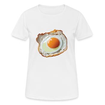 Spiegelei - Frauen T-Shirt atmungsaktiv - Weiß - Vorne - AI Model Female 172 dark (172cm)