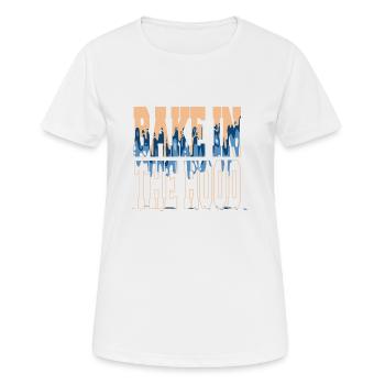 Pampered Chef Cook Cool Chef Curry Happy - Women's Breathable T-Shirt - white - Front - AI Model Female 172 dark (172cm)