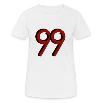 NOMBRE - T-shirt respirant Femme - blanc - Devant - AI Model Female 172 dark (172cm)