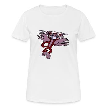 Fliegen - Frauen T-Shirt atmungsaktiv - Weiß - Vorne - AI Model Female 172 dark (172cm)
