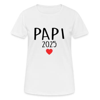 Dad - Future Dad 2025 - Women's Breathable T-Shirt - white - Front - AI Model Female 172 dark (172cm)