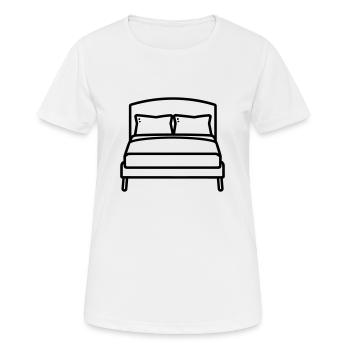 lit - T-shirt respirant Femme - blanc - Devant - AI Model Female 172 dark (172cm)