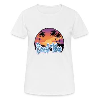 Sunset - Frauen T-Shirt atmungsaktiv - Weiß - Vorne - AI Model Female 172 dark (172cm)