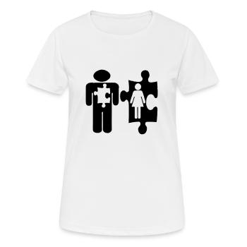 Miss. Right - Women's Breathable T-Shirt - white - Front - AI Model Female 172 dark (172cm)
