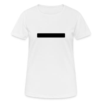 Streifen schwarz - Frauen T-Shirt atmungsaktiv - Weiß - Vorne - AI Model Female 172 dark (172cm)