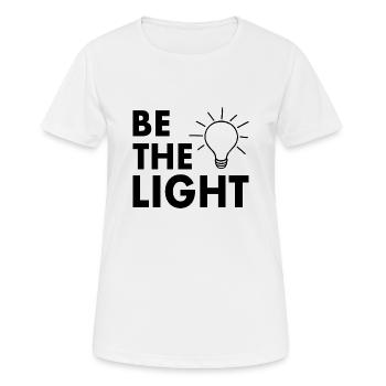 Be the light - Women's Breathable T-Shirt - white - Front - AI Model Female 172 dark (172cm)